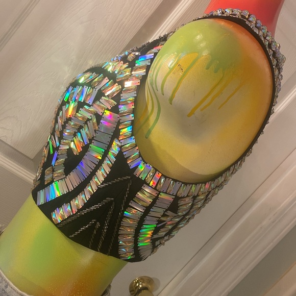 Bebe Show Stopper Sequin Sleeveless Crop Top - Picture 6 of 15